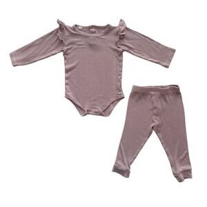 River Rock By City Mouse Modal Bodysuit + Pants Set 6-9m